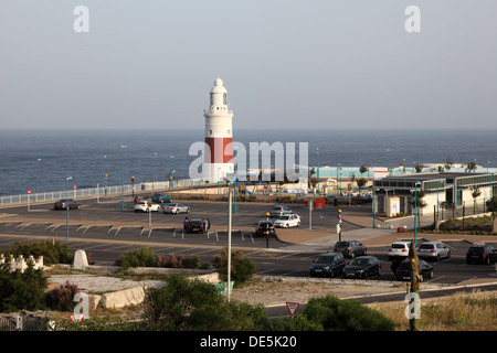 Leuchtturm in Europa Point, Gibraltar Stockfoto