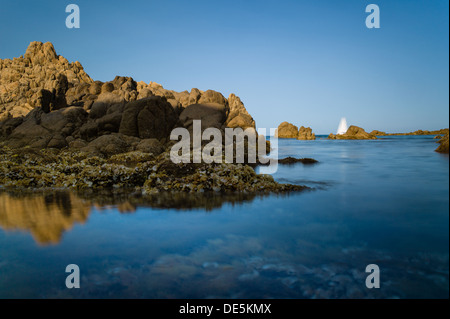 Steinkueste in Sardinien Stockfoto