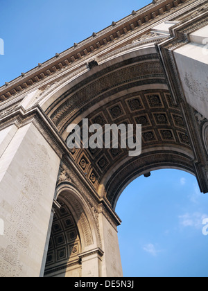 Arc de Triomphe in Paris Stockfoto