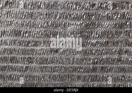 Schwarz Plastick Sack Textur Hintergrund Stockfoto