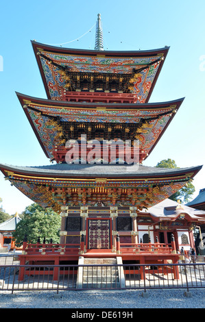 Die große Pagode des Friedens auf dem Gelände des Naritasan Tempel in Narita, Japan. Stockfoto