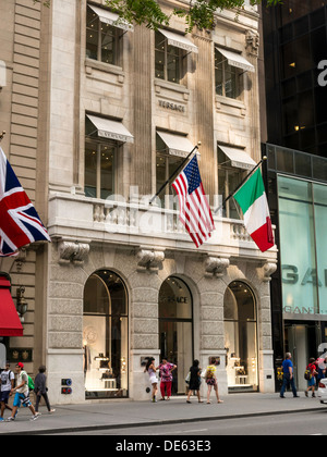 Ehemalige Versace Boutique an der Fifth Avenue, New York City, USA Stockfoto