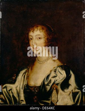 Porträt der Königin Henrietta Maria von Frankreich (1609 – 1669), 1666. Künstler: Van Dyck, Sir Anthonis (1599-1641) Stockfoto