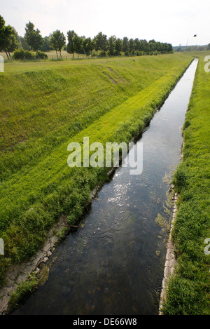 Lünen, Deutschland, Seseke, Nebenfluss der Lippe Stockfoto