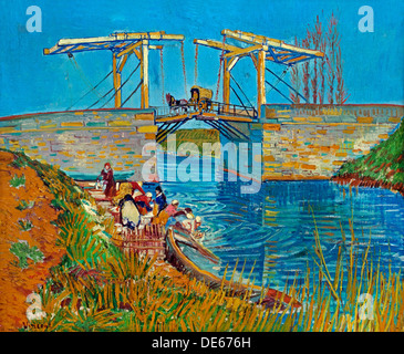 Brücke de Langlois 1888 Vincent van Gogh 1853-1890 Niederlande Niederlande Stockfoto