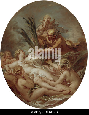 Pan und der Nymphe Syrinx, 1760-1765. Künstler: François Boucher (1703-1770) Stockfoto