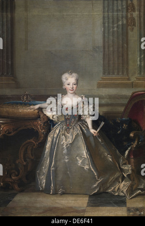Infanta Mariana Victoria von Spanien, 1724. Artist: Largillière, Nicolas, de (1656-1746) Stockfoto