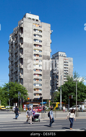 Wroclaw, Polen, Wolkenkratzer der Siedlung Plac Grunwaldzki Stockfoto