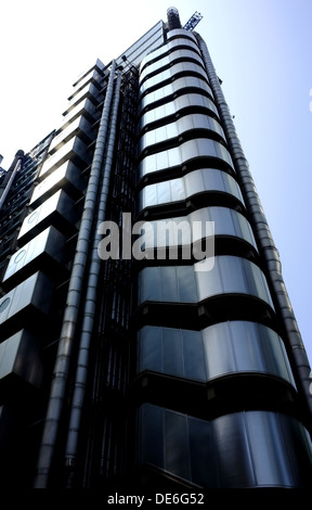 Lloyds-Gebäude in der City of London, entworfen von Richard Rogers bekannt als das Inside Out-Gebäude Stockfoto