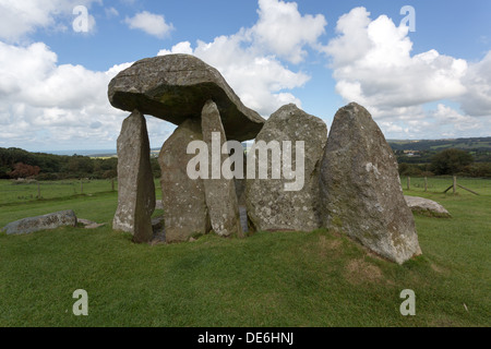 Rhonddatal Ifan neolithische Grabkammer Stockfoto