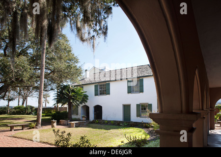 HOFGARTEN GONZALEZ ALVAREZ HAUS AUGUSTINUS HISTORISCHE GESELLSCHAFT SAINT AUGUSTINE FLORIDA USA Stockfoto