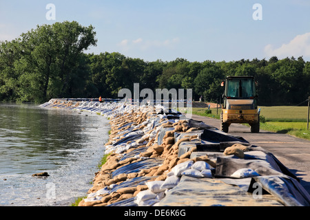 Bälow, Deutschland, auf der Elbe-Flut Stockfoto