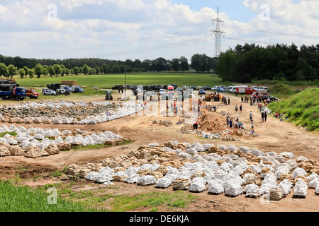 Bälow, Deutschland, auf der Elbe-Flut Stockfoto