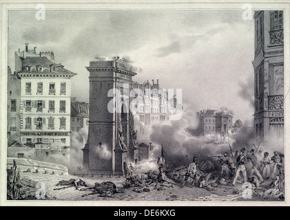 Paris. Die Julirevolution von 1830, 1830. Künstler: anonym Stockfoto