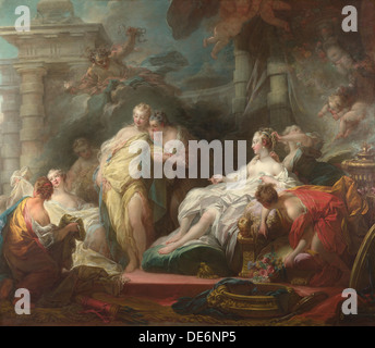 Psyche ihre Schwestern ihre Geschenke von Amor, 1753 angezeigt. Artist: Fragonard Jean Honoré (1732-1806) Stockfoto