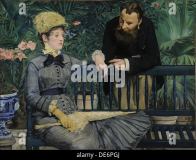 Im Wintergarten, 1879. Artist: Manet, Édouard (1832-1883) Stockfoto