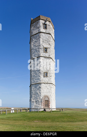 Der alte Leuchtturm der Kreide bei Flamborough Head in der Nähe von Bridlington, East Yorkshire, UK Stockfoto