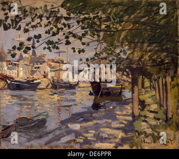 Seine bei Rouen, 1872. Künstler: Monet, Claude (1840-1926) Stockfoto