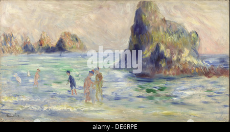 Moulin Huet Bay, Guernsey, ca. 1883. Künstler: Renoir, Pierre Auguste (1841-1919) Stockfoto