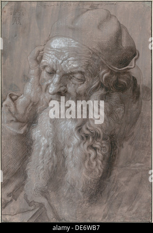 Kopf eines alten Mannes, 1521. Artist: Dürer, Albrecht (1471-1528) Stockfoto