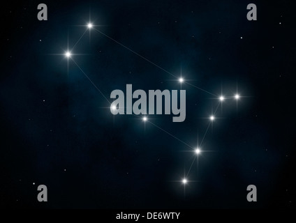 Sternbild Gemini Stockfoto