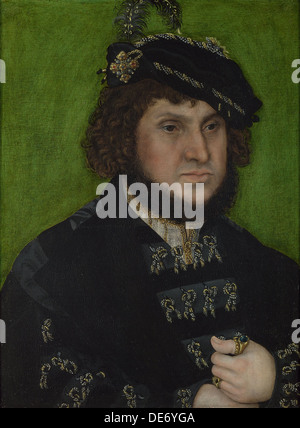 Porträt von Johann von Sachsen (1468-1532), 1509. Künstler: Cranach, Lucas, der ältere (1472-1553) Stockfoto