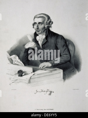 Porträt des Komponisten Joseph Haydn (1732-1809). Künstler: Deutscher Meister Stockfoto
