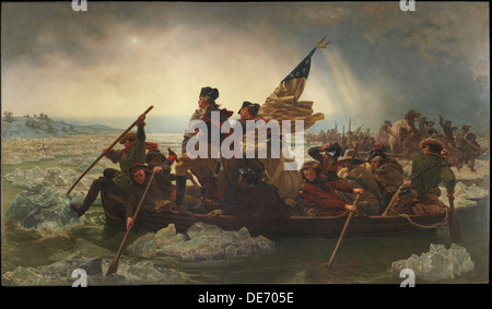 Washington Crossing the Delaware, 1851. Künstler: Leutze, Emanuel (1816-1868) Stockfoto