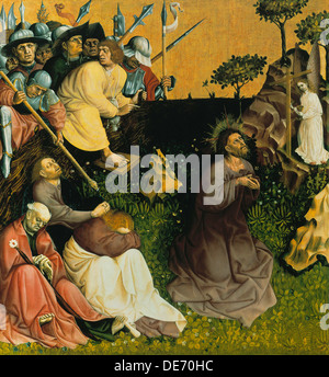 Die Qual im Garten. Die Flügel des Altars Wurzach, 1437. Künstler: Multscher, Hans (ca. 1400-1467) Stockfoto