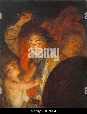 Mars, Venus und Amor (Allegorie des Zorns), c.1630. Künstler: Sandrart, Joachim von (1606-1688) Stockfoto