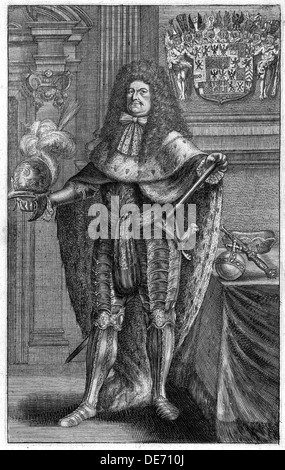 Porträt von Friedrich Wilhelm (1620-1688), Kurfürst von Brandenburg und Herzog von Preußen, 1683. Artist: Vogel, Johann Jakob (1660-1727) Stockfoto