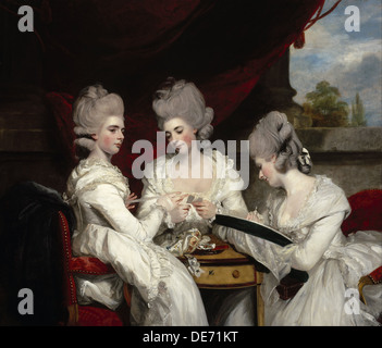 Die Damen Waldegrave, 1780. Künstler: Reynolds, Sir Joshua (1732-1792) Stockfoto