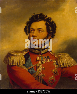 Portrait von General Fjodor Petrowitsch Uvarov (1773-1824), vor dem Jahre 1825. Künstler: Dawe, George (1781-1829) Stockfoto