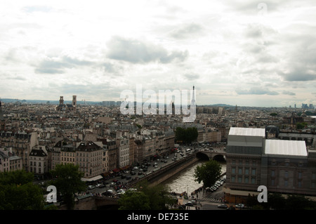 Ein Blick von oben auf Paris Stockfoto