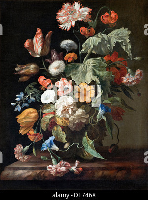 Stillleben mit Blumen. Künstler: Ruysch, Rachel (1664 – 1750) Stockfoto