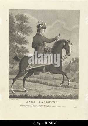 Großherzogin Anna Pawlowna von Russland (1795-1865), ca. 1825. Künstler: Beek, Antonie, van der (1783-1852) Stockfoto