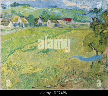 Blick auf Vessenots in Auvers, 1890. Künstler: Van Gogh, Vincent, (1853-1890) Stockfoto