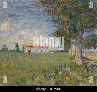 Bauernhaus in einem Weizenfeld, 1888. Künstler: Van Gogh, Vincent, (1853-1890) Stockfoto