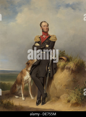 Porträt von König William II der Niederlande (1792-1849), 1839. Künstler: Kruseman, Jan Adam (1804-1862) Stockfoto