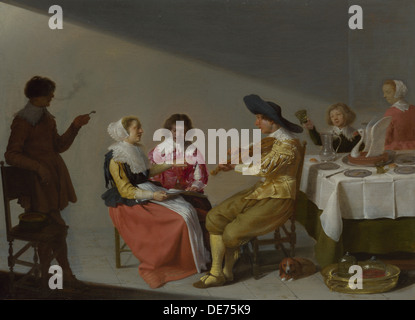 Eine musikalische Party, 1631. Künstler: Van Velsen, Jacob, (1597-1656) Stockfoto