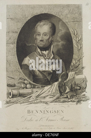 Porträt von Count Levin (Leonty) August Theophil von Bennigsen (1745-1826), 1807. Künstler: Vendramini, Francesco (1780-1856) Stockfoto