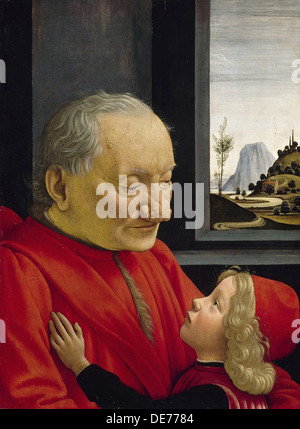 Ein alter Mann und sein Enkel, 1488. Artist: GHIRLANDAIO, Domenico (1449-1494) Stockfoto