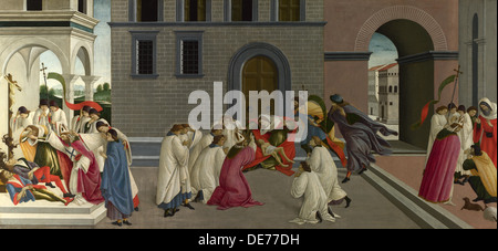 Drei Wunder des Heiligen Zenobius, um 1500. Künstler: Botticelli, Sandro (1445-1510) Stockfoto