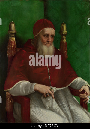 Portrait des Papstes Julius II, 1511. Künstler: Raffael (1483-1520) Stockfoto