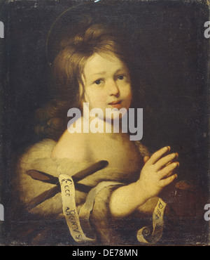 Johannes der Täufer als Kind. Künstler: Strozzi, Bernardo (1581-1644) Stockfoto