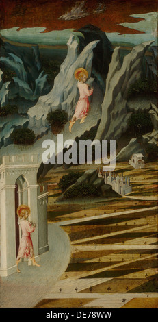 Saint John des Täufers in der Wüste, 1455-1460. Künstler: Giovanni di Paolo (ca 1403-1482) Stockfoto