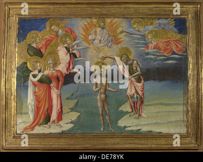 Die Taufe Christi (Predella Panel), 1454. Künstler: Giovanni di Paolo (ca 1403-1482) Stockfoto