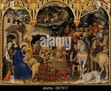 Die Anbetung der Könige, 1423. Künstler: Gentile da Fabriano (ca. 1370-1427) Stockfoto