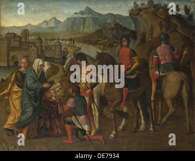 Coriolanus überzeugt durch seine Familie nach Ersatz Rom, um 1500. Künstler: Michele da Verona (1470-1536/44) Stockfoto