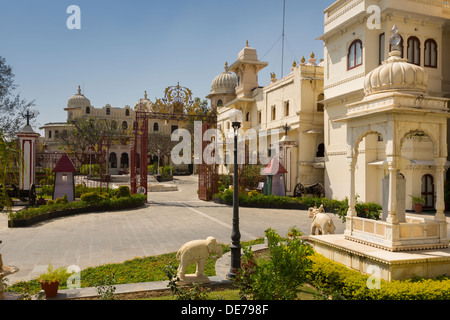 Indien, Rajasthan, Udaipur, Stadtschloss Stockfoto
